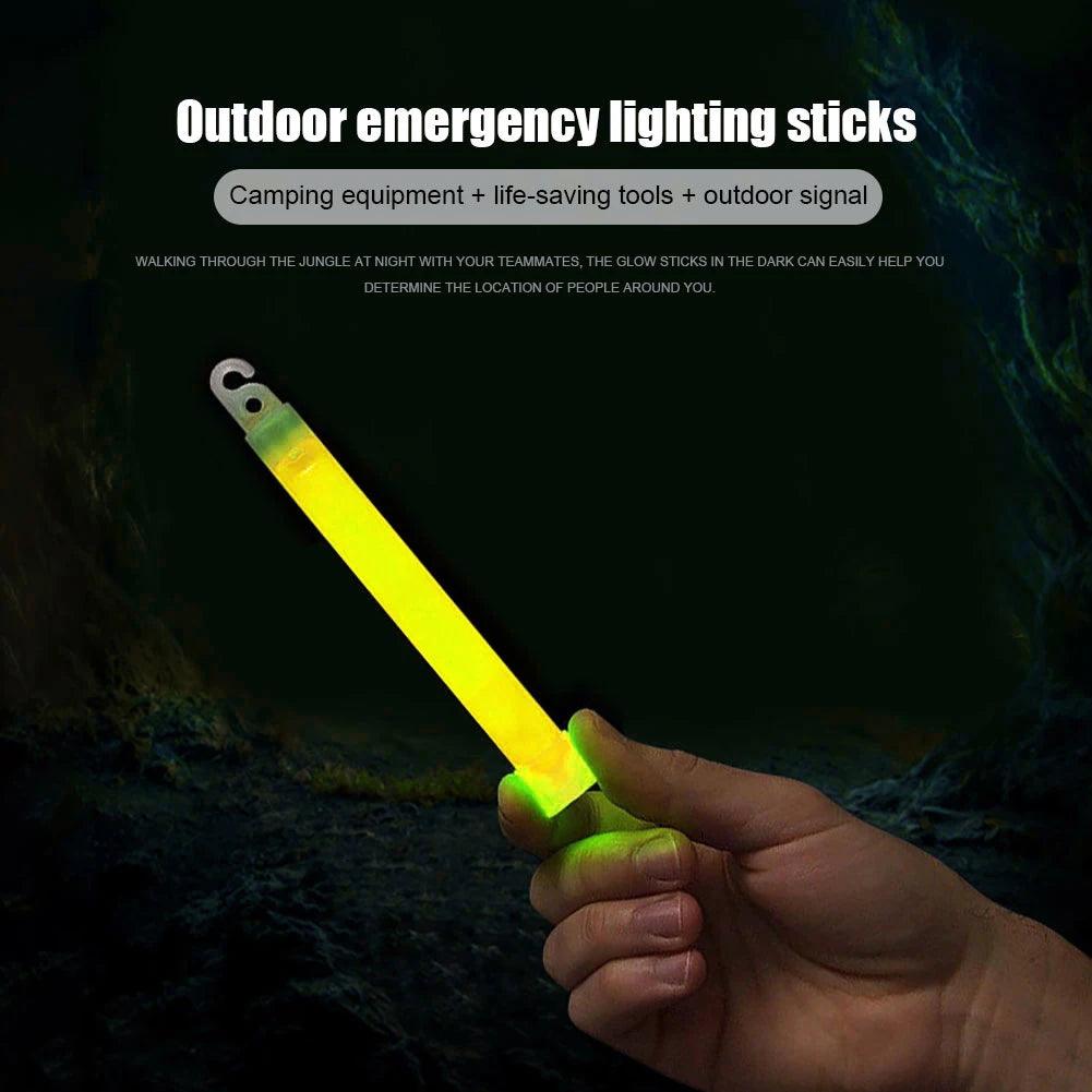 1-5pcs Survival Kit Tactical Glow Light Sticks Walking and Hiking Camping SOS Gear Outdoor Emergency Equipment SOS 15*150mm - Outdoorsavage