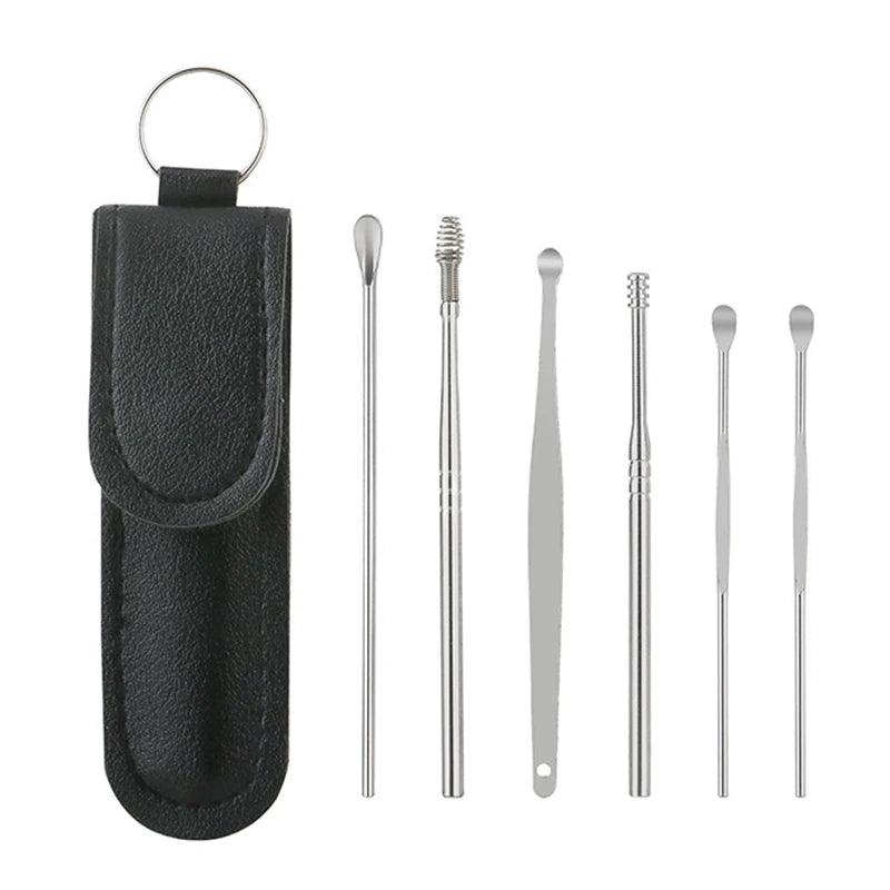 Ear Cleaner Wax Pickers Earpick Wax Remover Curette Ear Pick Cleaner Kit Spoon Care Ear Clean Tool - Outdoorsavage