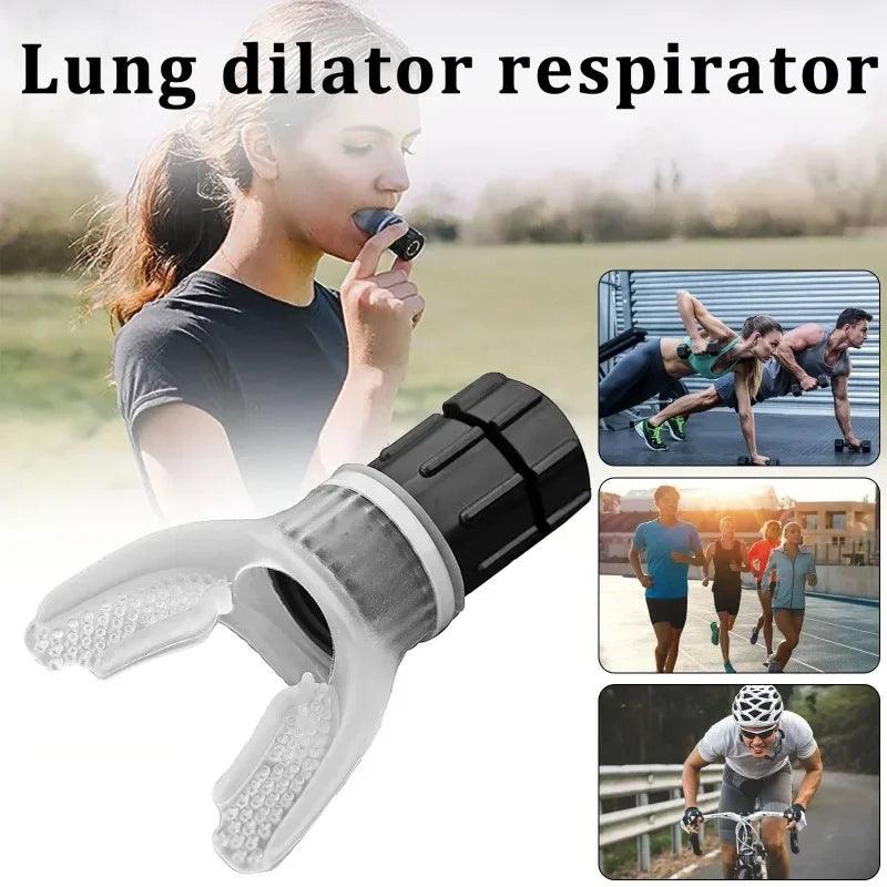 1PC Sports Breathing Trainer Exercise Lung Face Mouthpiece Respirator Fitness Equipment for Household Healthy Care Accessories - Outdoorsavage