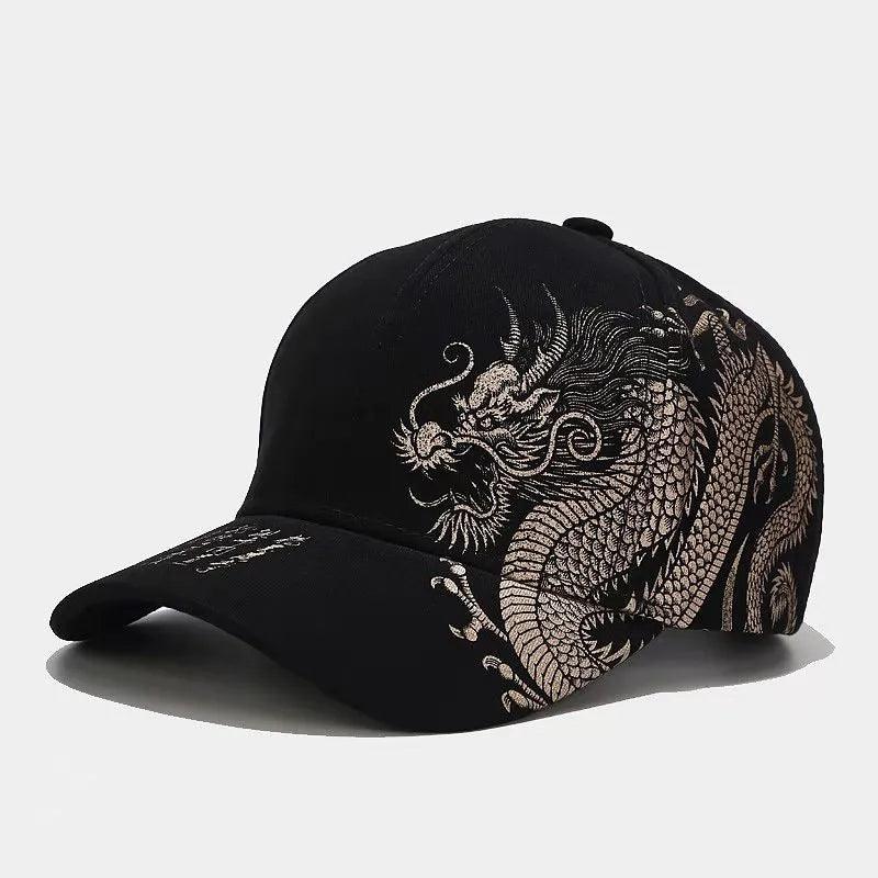 Printing Chinese Dragon Men's Baseball Caps Totem Belief Women's Cotton Snapback Hat Outdoor Sun Protection Gorras Trucker Cap - Outdoorsavage