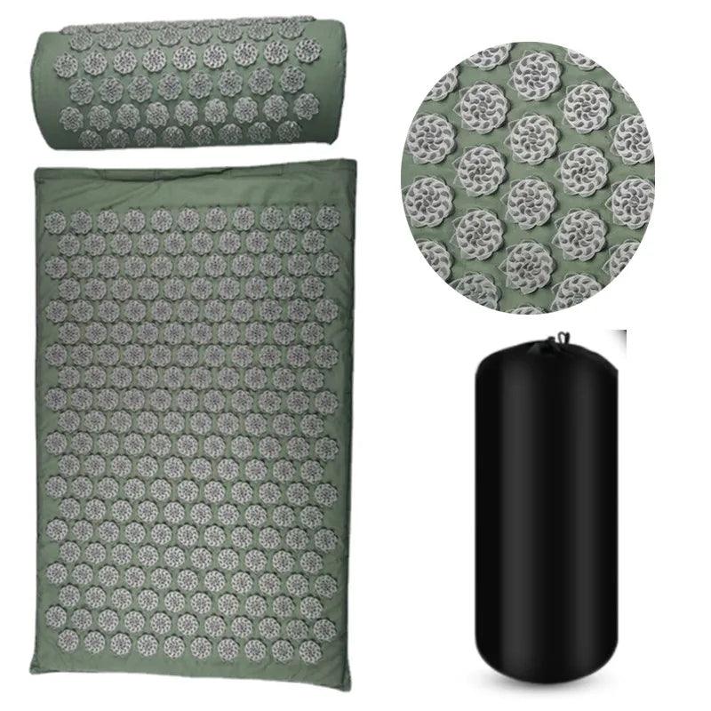 Massager Cushion Shakt Mat Massage Yoga Mat Acupressure Relieve Stress Back Body Pain Spike Mat Acupuncture Massage Mat - Outdoorsavage