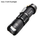 Powerful Tactical Flashlights Portable LED Camping Lamps 3 Modes Zoomable Torch Light Lanterns Self Defense 6pcs/Lot z50 - Outdoorsavage