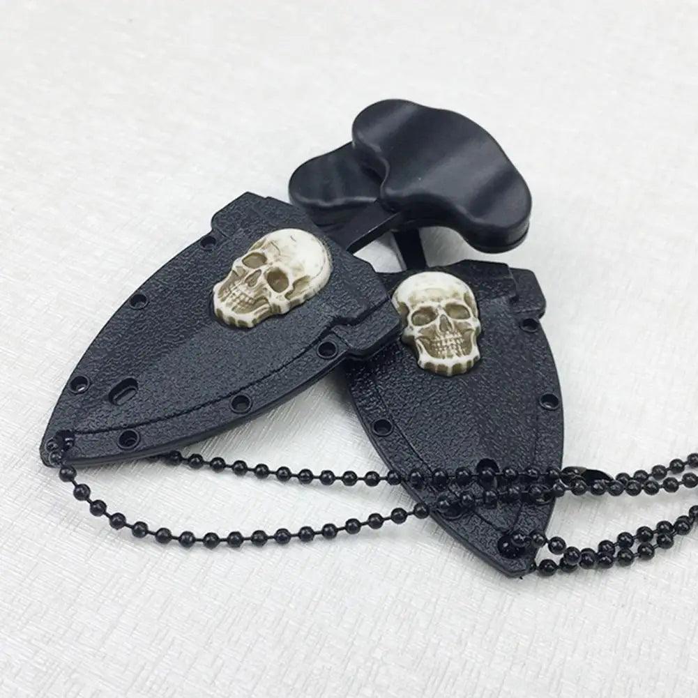 Survival Cutter Mini Skull Necklace Knife Survival Multitool Fruit Knife Bottle Opener Tactical Camping Equipment самооборона 캠핑 - Outdoorsavage