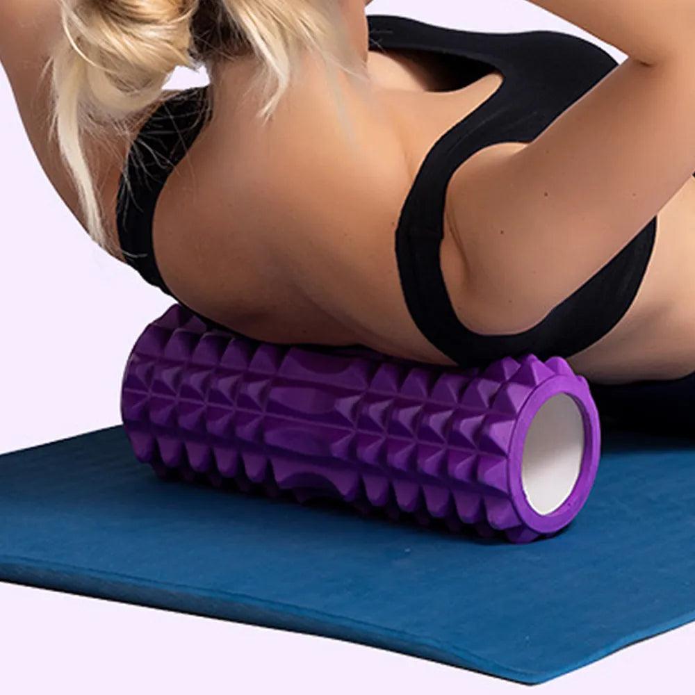 26cm Yoga Column Gym Fitness Pilates Foam Roller Exercise Back Massage Roller Yoga Brick Home Fitness Equipment - Outdoorsavage