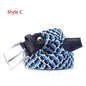 Stretch Canvas Leather Belts for Men Female Casual Knitted Woven Military Tactical Strap Male Elastic Belt for Pants Jeans - Outdoorsavage