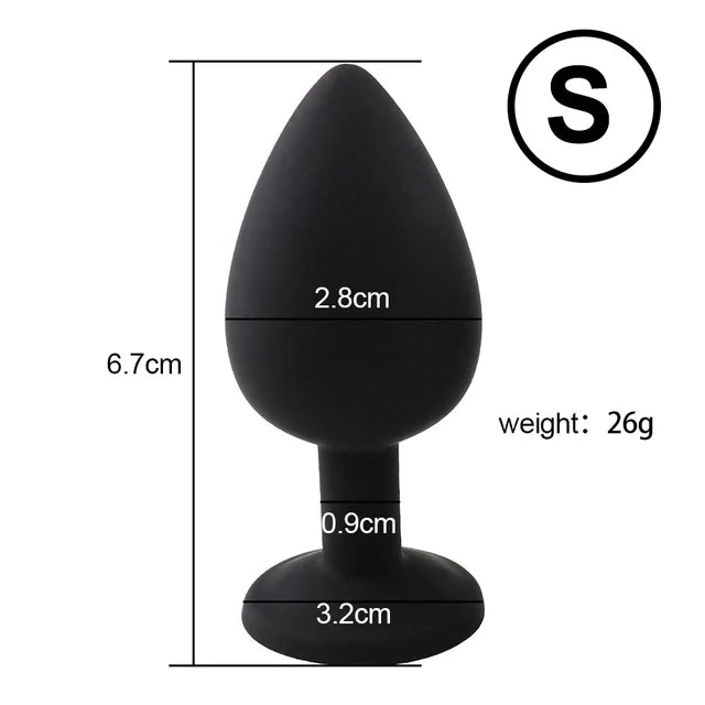 S/M/L Silicone Anal Plug Butt Plug