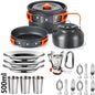 Outdoor camping cooking set outdoor water boiling and vegetable frying - Outdoorsavage