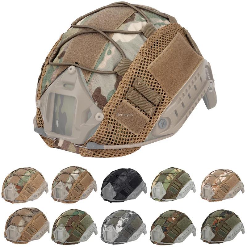 Tactical Helmet Cover for Fast MH PJ BJ Helmet Airsoft Paintball Helmet Cover Military Accessories - Outdoorsavage