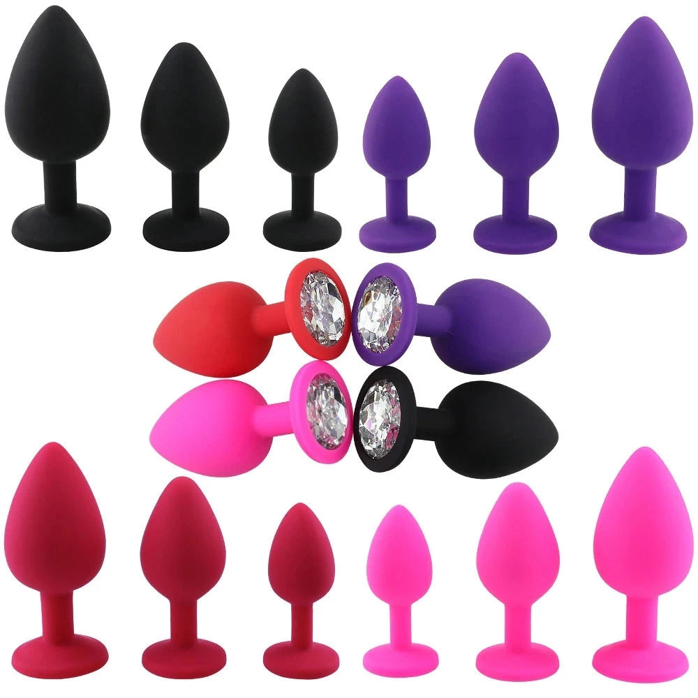 S/M/L Silicone Anal Plug Butt Plug