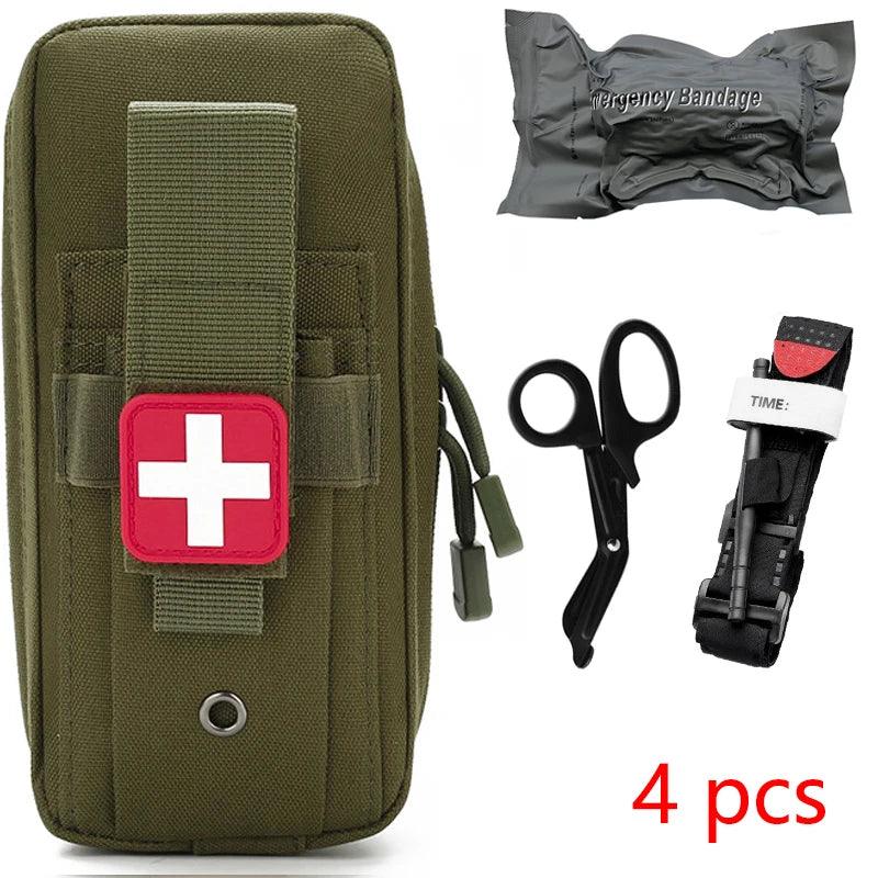 Tactical First Aid Kit Military Medical Pouch EMT Camping Gear Molle For Trauma Tourniquet Bandage Emergency Survival Gear - Outdoorsavage