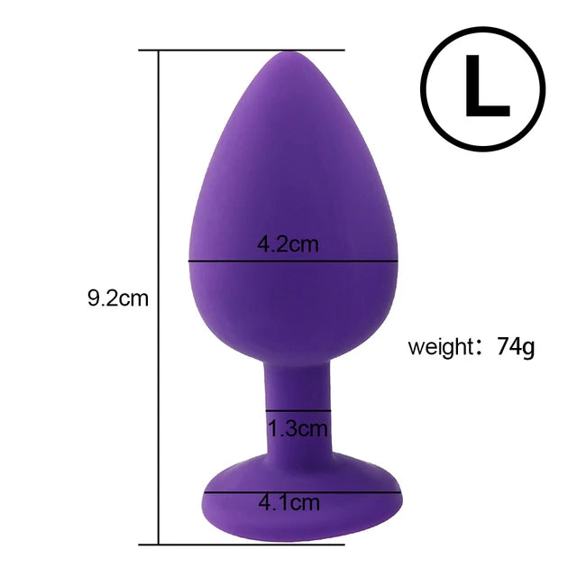 S/M/L Silicone Anal Plug Butt Plug