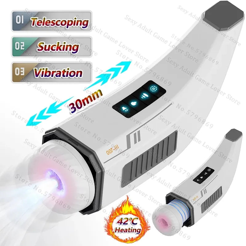 Air Sucking Heating Male Masturbator Automatic Vacuum
