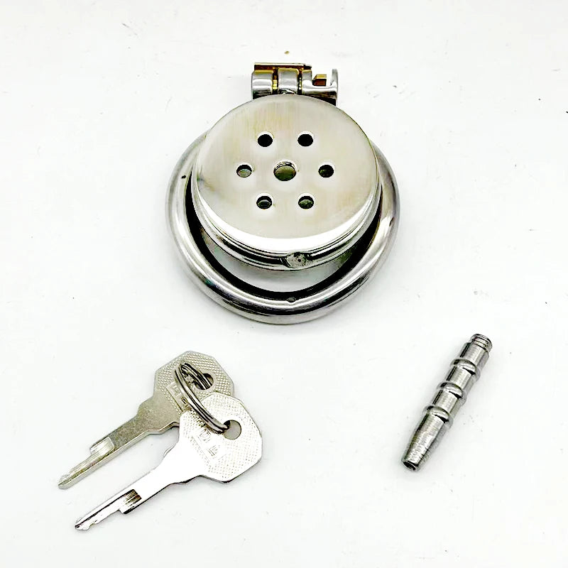 Stainless steel chastity cage