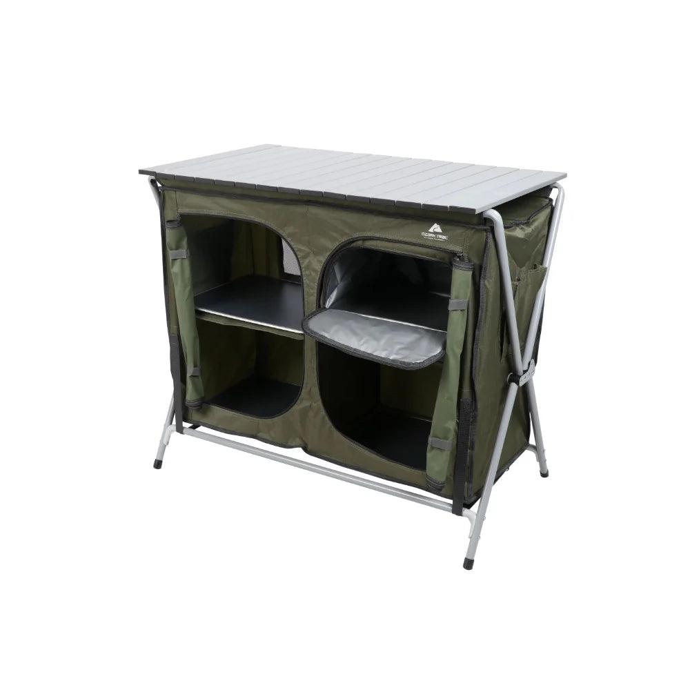 Camping Table Two-shelf Deluxe Cupboard - Outdoorsavage