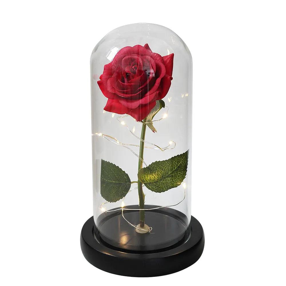 Drop shipping Galaxy Rose Artificial Flowers Beauty and the Beast Rose Wedding Decor Creative Valentine's Day Mother's Gift - Outdoorsavage