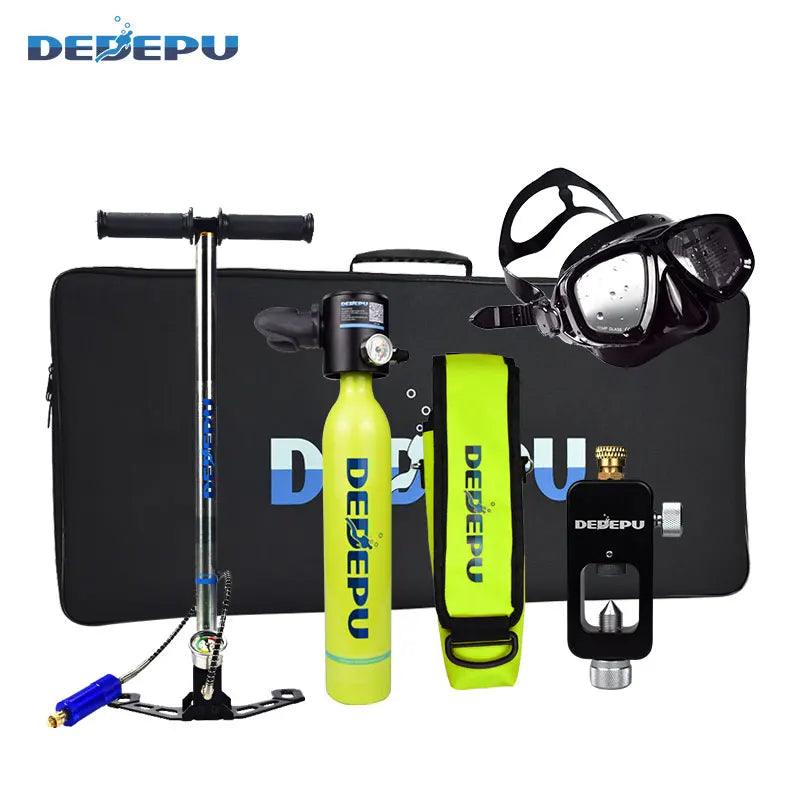 DEDEPU-Mini Scuba Diving Tank, Cylinder Equipment, Dive Bottle, Oxygen Tank, Underwater Swimming Swimmer, 0.5L, 5-10 Minutes - Outdoorsavage