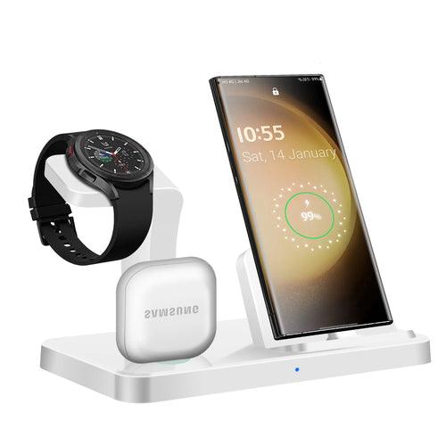 3 in 1 Wireless Charger Stand For Galaxy Watch 6 5 Pro Type C Fast - Outdoorsavage