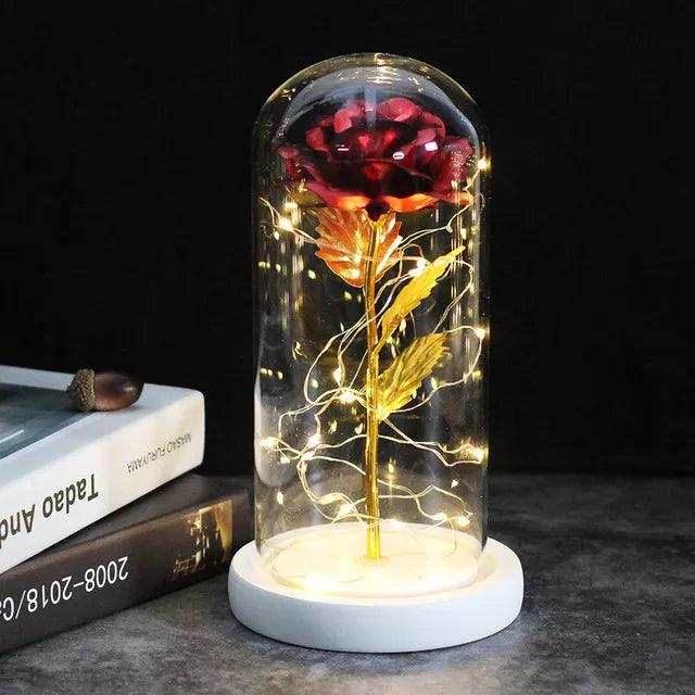 Drop shipping Galaxy Rose Artificial Flowers Beauty and the Beast Rose Wedding Decor Creative Valentine's Day Mother's Gift - Outdoorsavage