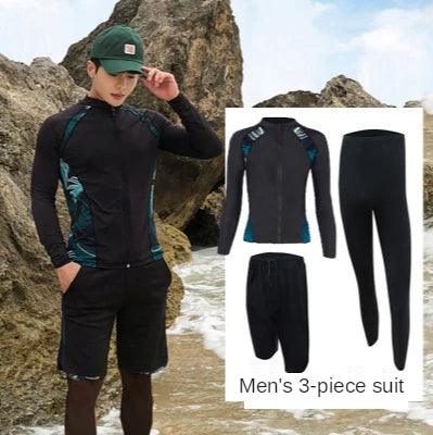 Lovers Split Wetsuit Diving Suit Long Sleeves Surf Suit Sunscreen Zipper Style Soft Swimsuit Wetsuits Scuba Diving Surfing Suit - Outdoorsavage