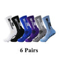 6Pairs/Lot 2023 New ANTI SLIP Tapedesign Football Socks Mid Calf Non-Slip Soccer Sport Cycling Sports Mens Sock EU38-45 - Outdoorsavage