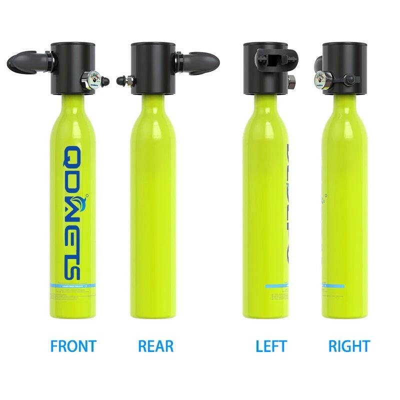 QDWETS Scuba Diving Equipment Set Diving Snorkel Air Snorkeling Equipment Mini Snorkel Scuba Tank Air Cylinder Outdoor Oxygen - Outdoorsavage