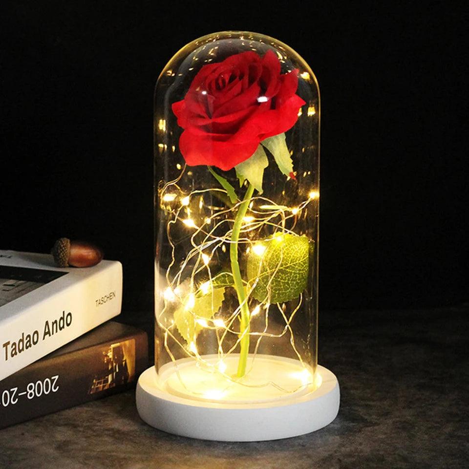 Drop shipping Galaxy Rose Artificial Flowers Beauty and the Beast Rose Wedding Decor Creative Valentine's Day Mother's Gift - Outdoorsavage