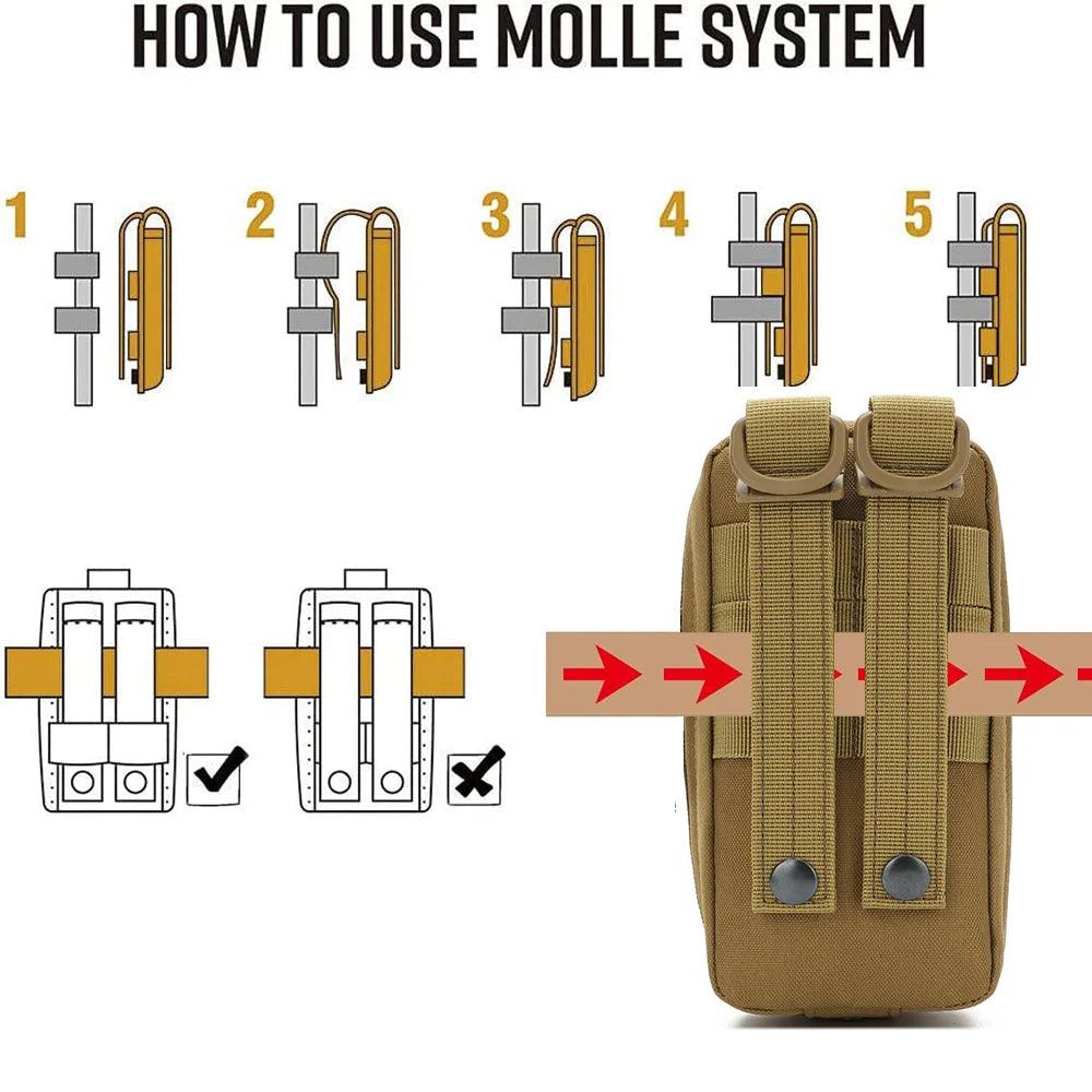 Tactical First Aid Kit Military Medical Pouch EMT Camping Gear Molle For Trauma Tourniquet Bandage Emergency Survival Gear - Outdoorsavage