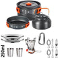 Outdoor camping cooking set outdoor water boiling and vegetable frying - Outdoorsavage