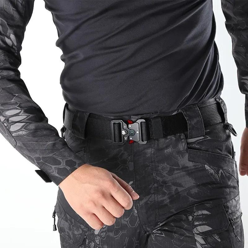 Men Belt Army Outdoor Hunting Tactical Multi Function Combat Survival High Quality Marine Corps Canvas For Nylon Male Luxury - Outdoorsavage