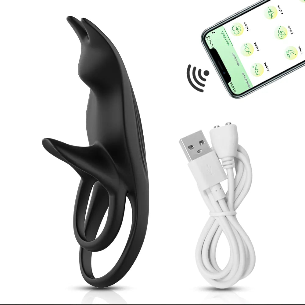 Couple Vibrator with Dual Motor – Penis Ring for Men & Partner Pleasure