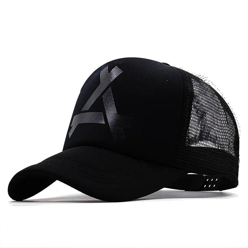 Summer Unisex Men Fishing Baseball Caps Women Breathable Mesh Snapback Hats Red Black Casual Sport Hats 3D Printing Cap - Outdoorsavage