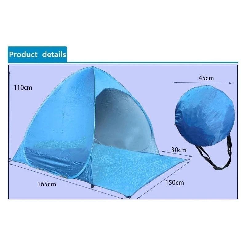 Automatic Instant Pop Up Tent Potable Beach Tent Lightweight Outdoor UV Protection Camping Fishing Tent Sun Shelter - Outdoorsavage