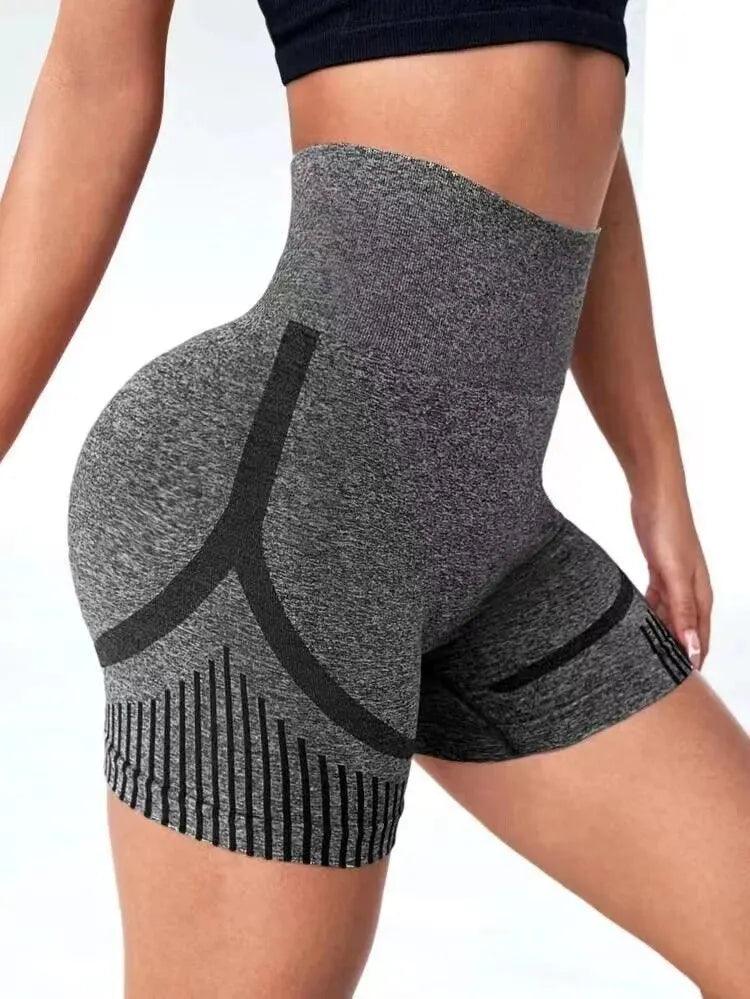 Women Yoga Shorts High Waist Workout Shorts Fitness Yoga Lift Butt Fitness Ladies Yoga Gym Running Short Pants Sportswear - Outdoorsavage