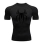 New Compression Shirt Men Fitness Gym Super Hero Sport Running T-Shirt Rashgard Tops Tee Quick Dry Short Sleeve T-Shirt For Men - Outdoorsavage