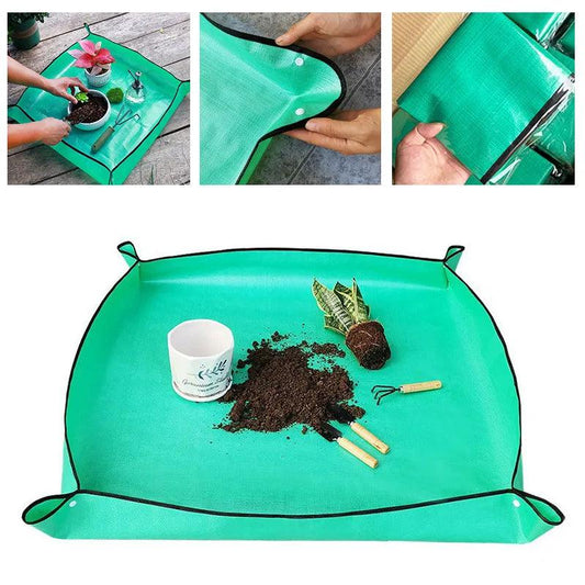 1pcs Planting Mat 50cm-100cm Gardening Potting Pad Foldable Garden Plant Flower Pot Transplanting Waterproof Mats - Outdoorsavage