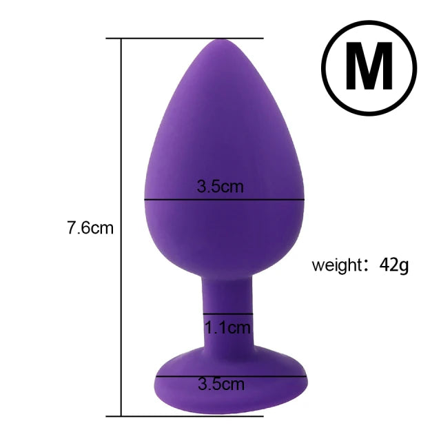 S/M/L Silicone Anal Plug Butt Plug