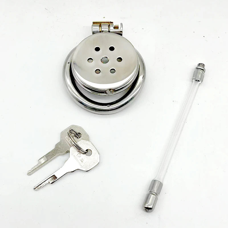 Stainless steel chastity cage