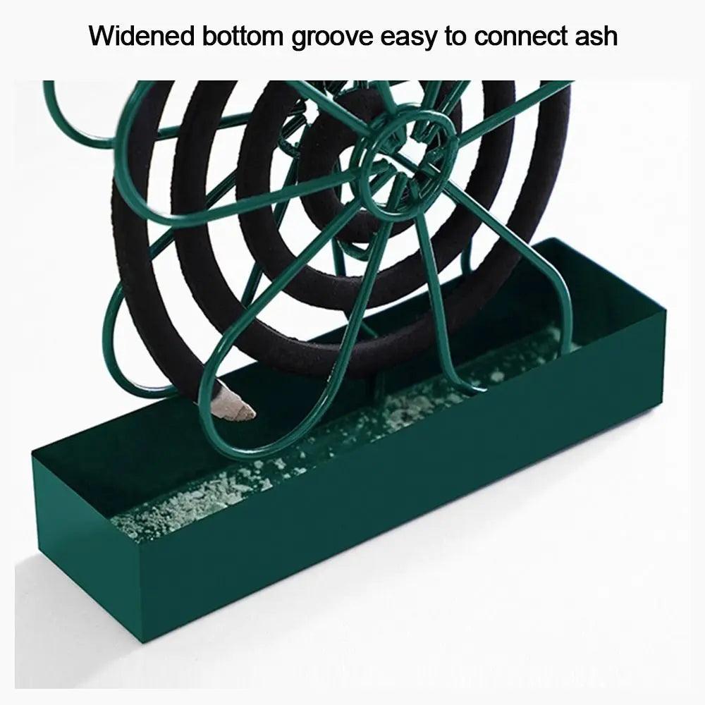 With Tray Mosquito Coil Holder Iron Anti-Mosquito Mosquito Incense Rack Ornaments Flower shape Mosquito Repellent - Outdoorsavage