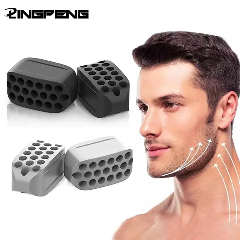 Silicone Jaw Exerciser Facial Toner & Jawline Fitness Ball Neck Toning Equipment Facial Beauty Tool Double Chin Exerciser - Outdoorsavage