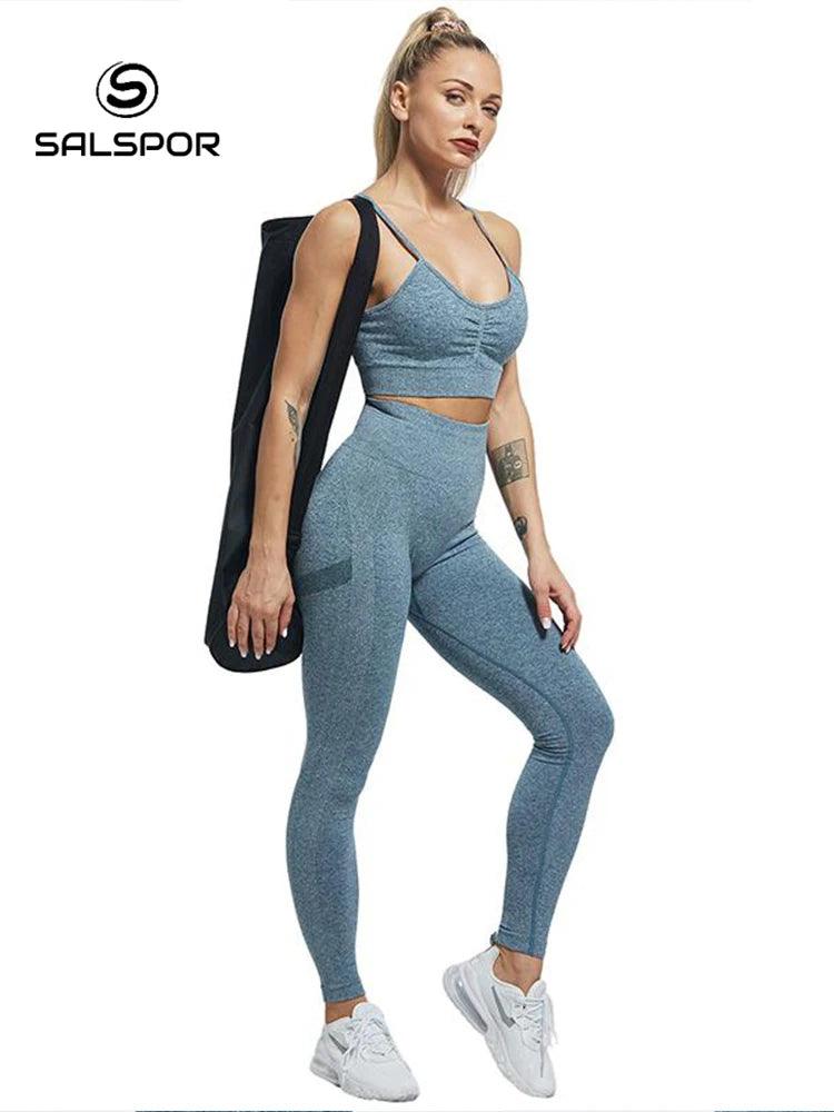 SALSPOR Women High Waist Leggings For Fitness Ladies Sexy Bubble Butt Gym Sports Workout Leggings Push Up Fitness Female Leggins - Outdoorsavage