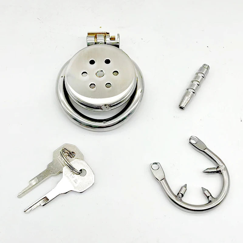Stainless steel chastity cage