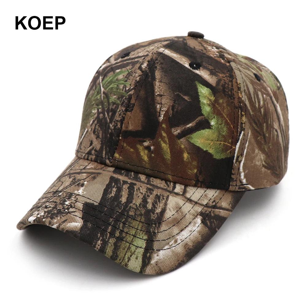 KOEP New Tree Camo Baseball Cap Fishing Caps Men Outdoor Hunting Camouflage Jungle Hat Hiking Casquette Hats - Outdoorsavage