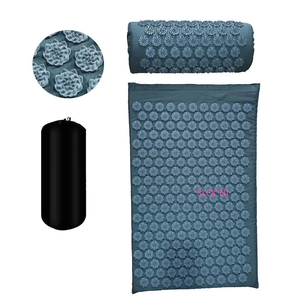 Massager Cushion Shakt Mat Massage Yoga Mat Acupressure Relieve Stress Back Body Pain Spike Mat Acupuncture Massage Mat - Outdoorsavage