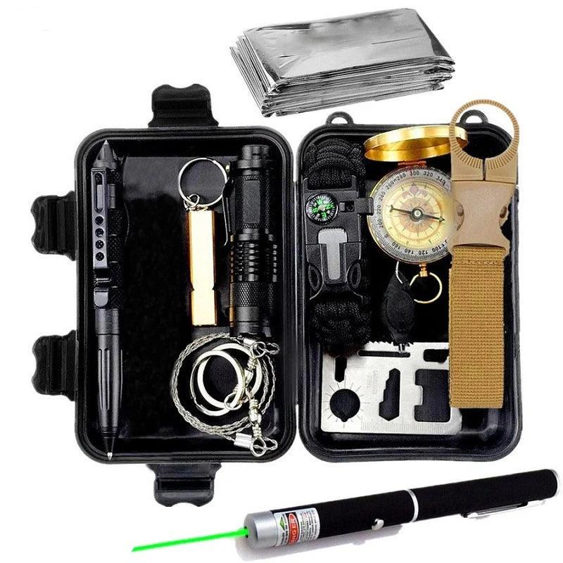 Survival Gear Tactical Gear Survival Kit Outdoor Camping First Aid Kit Multifunct Survival Supplies Gift For Husband,Boyfriend - Outdoorsavage