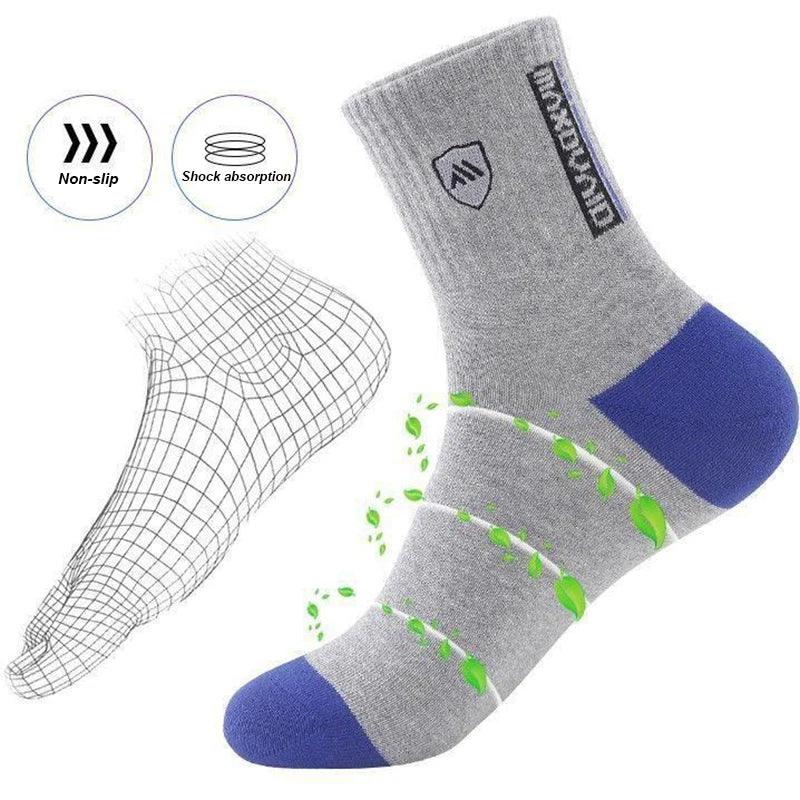 New Autumn And Spring Men's Sports Socks Casual Color Matching Thick Warm Breathable High Quality Socks 5 Pairs EU 38-43 - Outdoorsavage