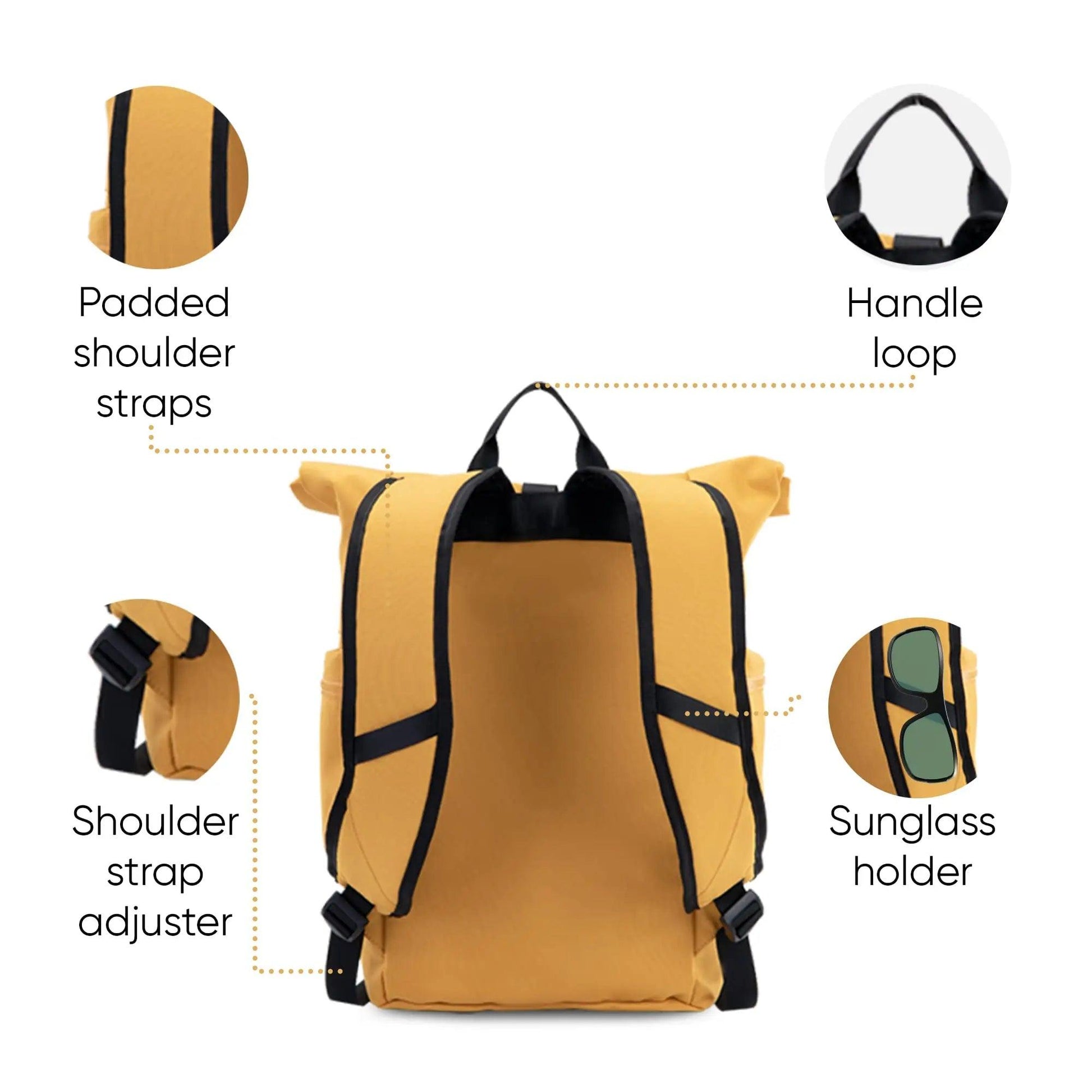 Travel Backpack - Waterproof Backpack & Ultra Lightweight - Rolltop Backpack - Ecofriendly - Outdoor Backpack - Outdoorsavage