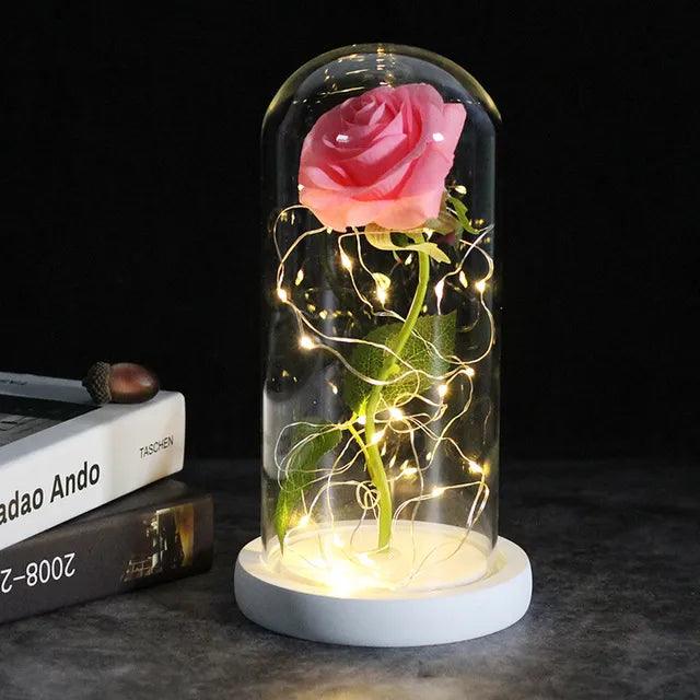 Drop shipping Galaxy Rose Artificial Flowers Beauty and the Beast Rose Wedding Decor Creative Valentine's Day Mother's Gift - Outdoorsavage