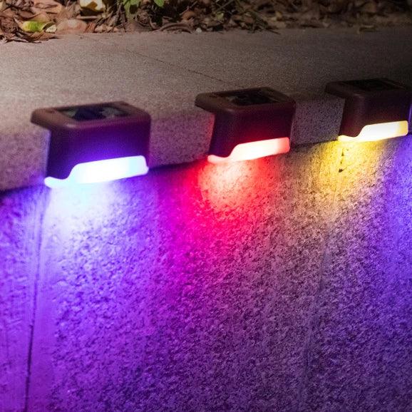 1/4/10/20pcs LED Solar Stair Light Waterproof Outdoor Garden Passage Courtyard Terrace Guardrail Step Light Landscape Light - Outdoorsavage