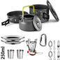 Outdoor camping cooking set outdoor water boiling and vegetable frying - Outdoorsavage