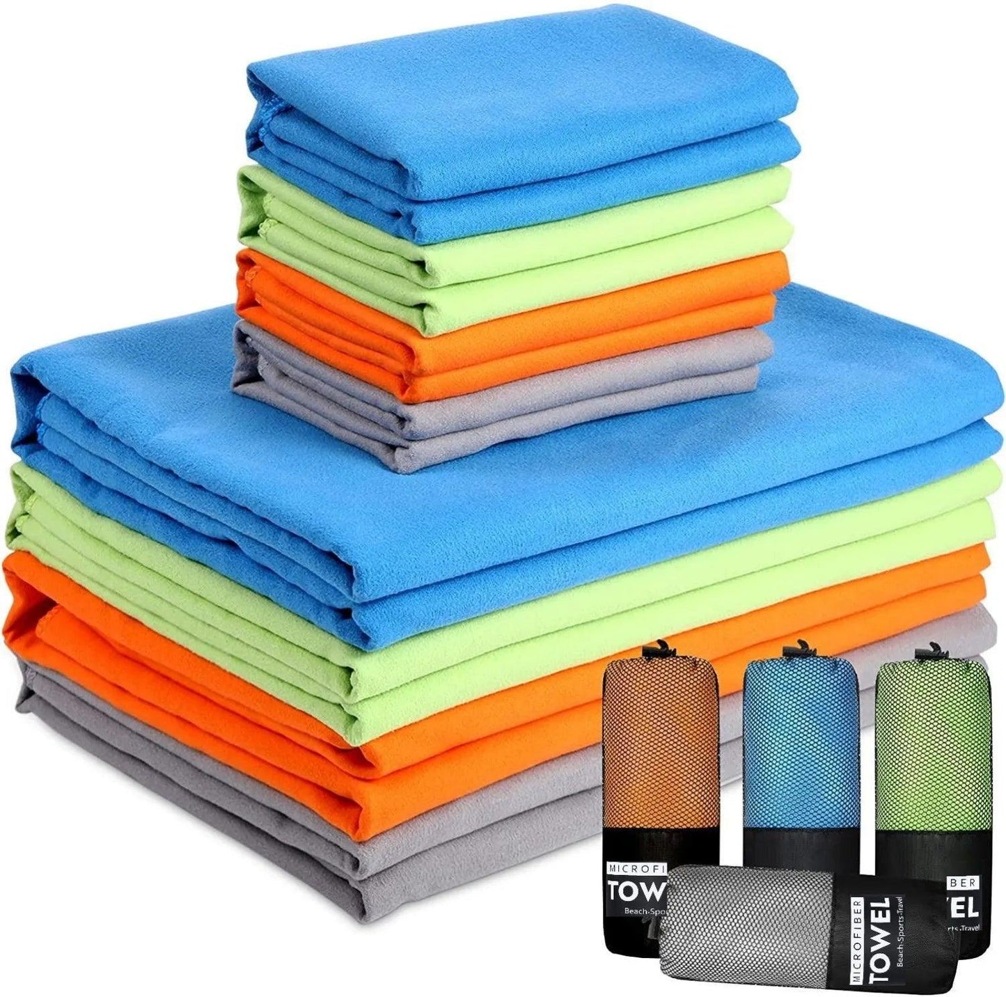 New microfiber towel sports quick-drying super absorbent camping towel super soft and lightweight gym swimming yoga beach towel - Outdoorsavage